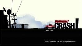 Title screen of Burnout Crash! on the Microsoft Xbox Live Arcade.