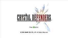 Title screen of CRYSTAL DEFENDERS on the Microsoft Xbox Live Arcade.