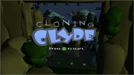 Title screen of Cloning Clyde on the Microsoft Xbox Live Arcade.