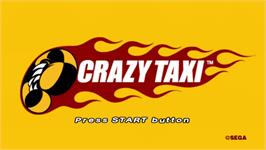 Title screen of Crazy Taxi on the Microsoft Xbox Live Arcade.