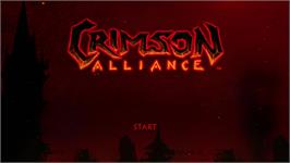 Title screen of Crimson Alliance on the Microsoft Xbox Live Arcade.