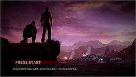 Title screen of DEAD RISING 2: CASE WEST on the Microsoft Xbox Live Arcade.