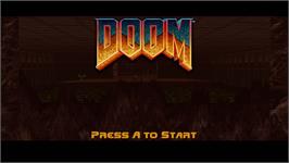 Title screen of DOOM on the Microsoft Xbox Live Arcade.