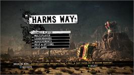 Title screen of Harms Way on the Microsoft Xbox Live Arcade.
