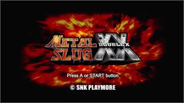 Title screen of Metal Slug XX on the Microsoft Xbox Live Arcade.