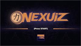 Title screen of Nexuiz on the Microsoft Xbox Live Arcade.