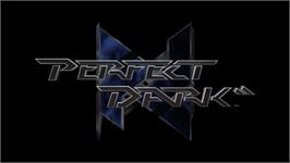 Title screen of Perfect Dark on the Microsoft Xbox Live Arcade.