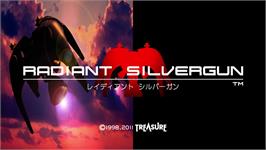 Title screen of Radiant Silvergun on the Microsoft Xbox Live Arcade.
