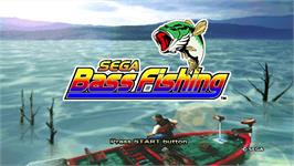 Title screen of SEGA Bass Fishing on the Microsoft Xbox Live Arcade.