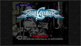 Title screen of SOULCALIBUR on the Microsoft Xbox Live Arcade.