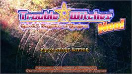 Title screen of TROUBLE WITCHES NEO on the Microsoft Xbox Live Arcade.
