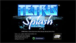 Title screen of Tetris Splash on the Microsoft Xbox Live Arcade.
