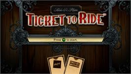 Title screen of Ticket to Ride on the Microsoft Xbox Live Arcade.