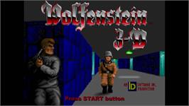 Title screen of Wolfenstein 3D on the Microsoft Xbox Live Arcade.