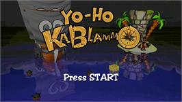 Title screen of Yo-Ho Kablammo on the Microsoft Xbox Live Arcade.