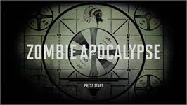 Title screen of ZOMBIE APOCALYPSE on the Microsoft Xbox Live Arcade.