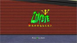 Title screen of Zombie Wranglers on the Microsoft Xbox Live Arcade.