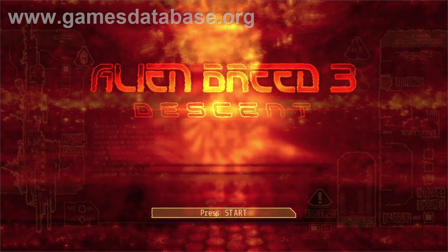 Alien Breed 3: Descent - Microsoft Xbox Live Arcade - Artwork - Title Screen