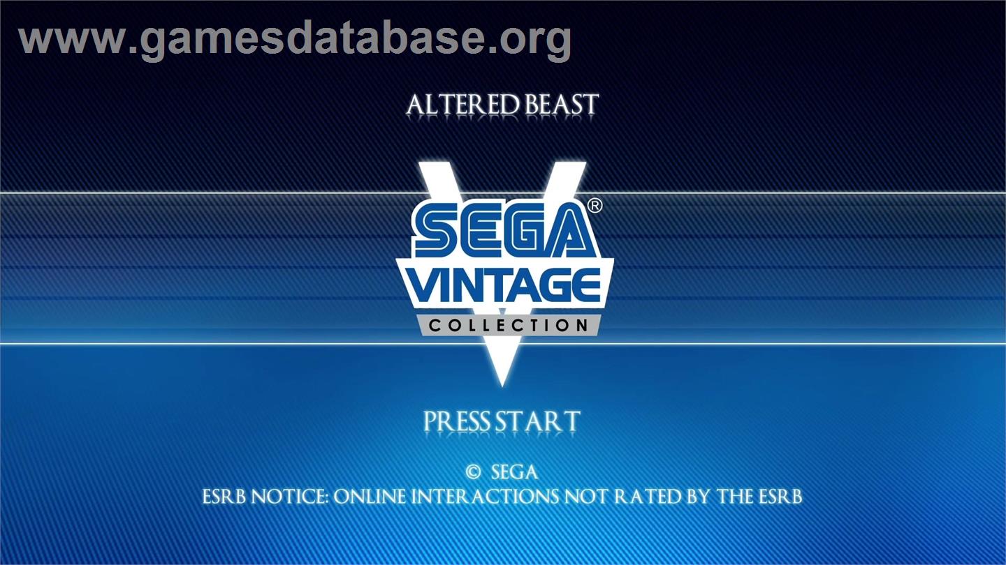 Altered Beast - Microsoft Xbox Live Arcade - Artwork - Title Screen