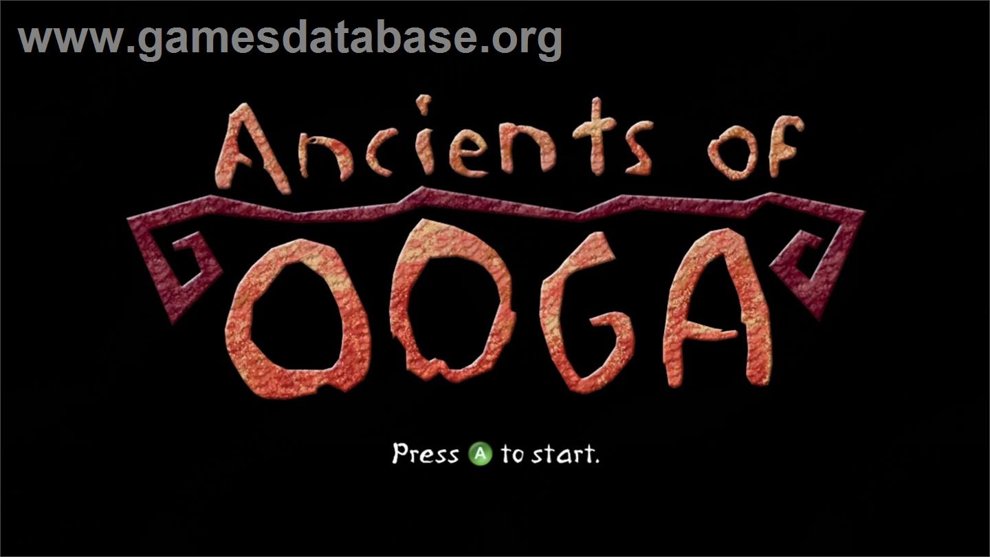 Ancients of Ooga - Microsoft Xbox Live Arcade - Artwork - Title Screen