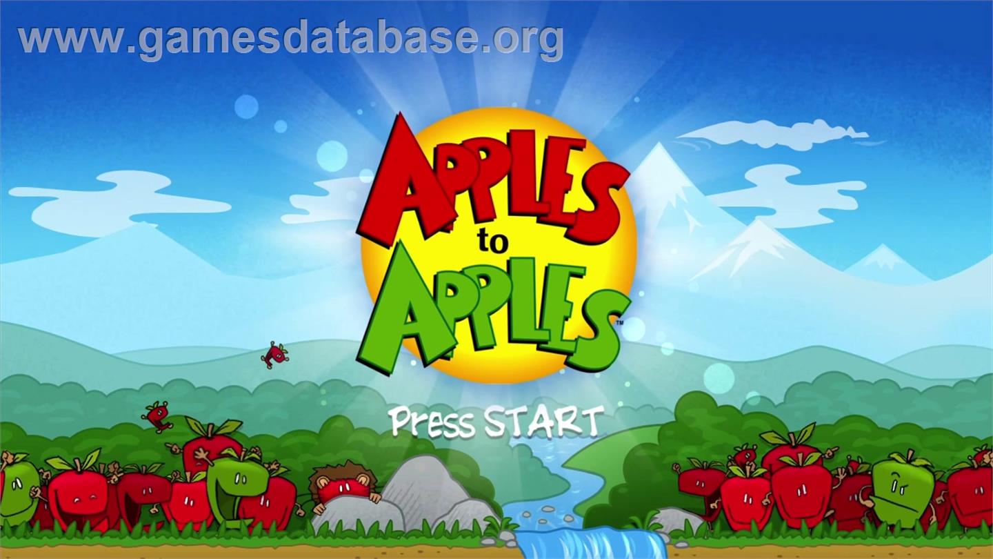 Apples to Apples - Microsoft Xbox Live Arcade - Artwork - Title Screen