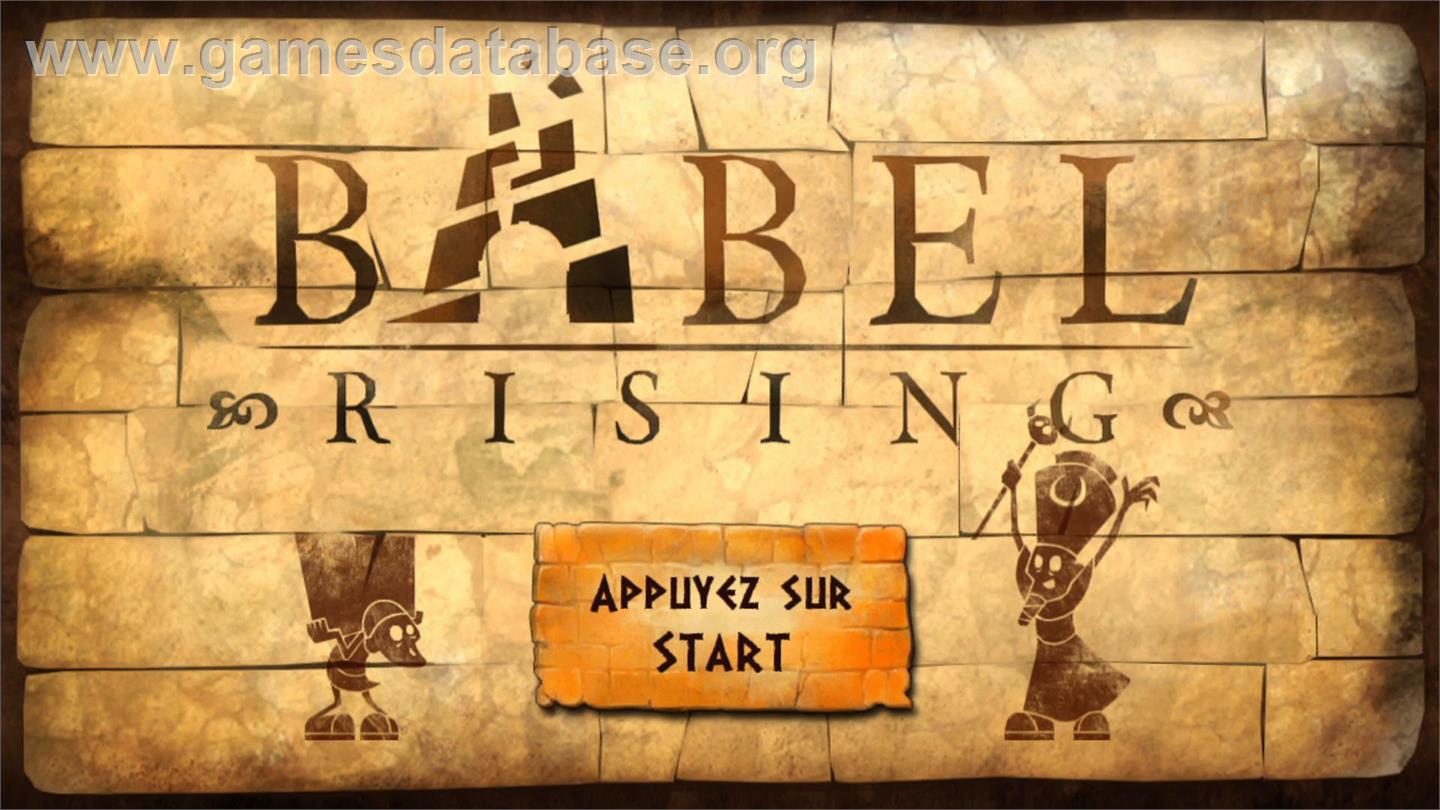 Babel Rising - Microsoft Xbox Live Arcade - Artwork - Title Screen