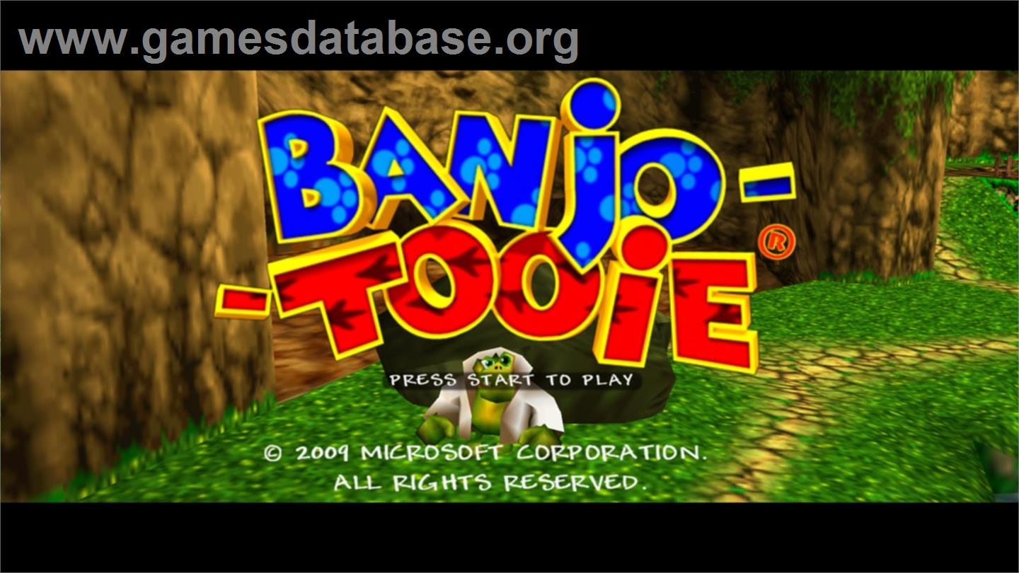 Banjo-Tooie - Microsoft Xbox Live Arcade - Artwork - Title Screen