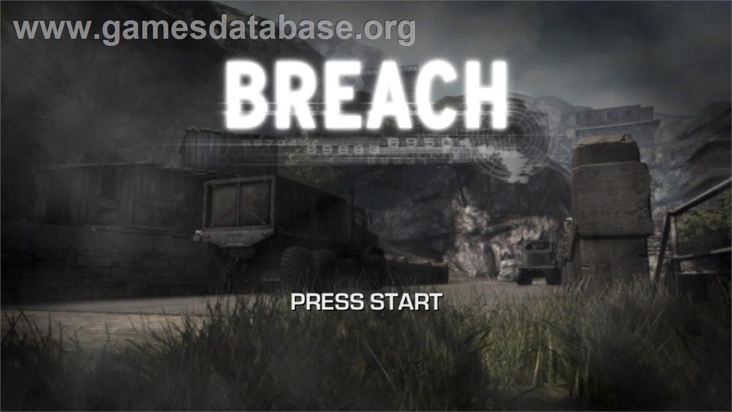 Breach - Microsoft Xbox Live Arcade - Artwork - Title Screen
