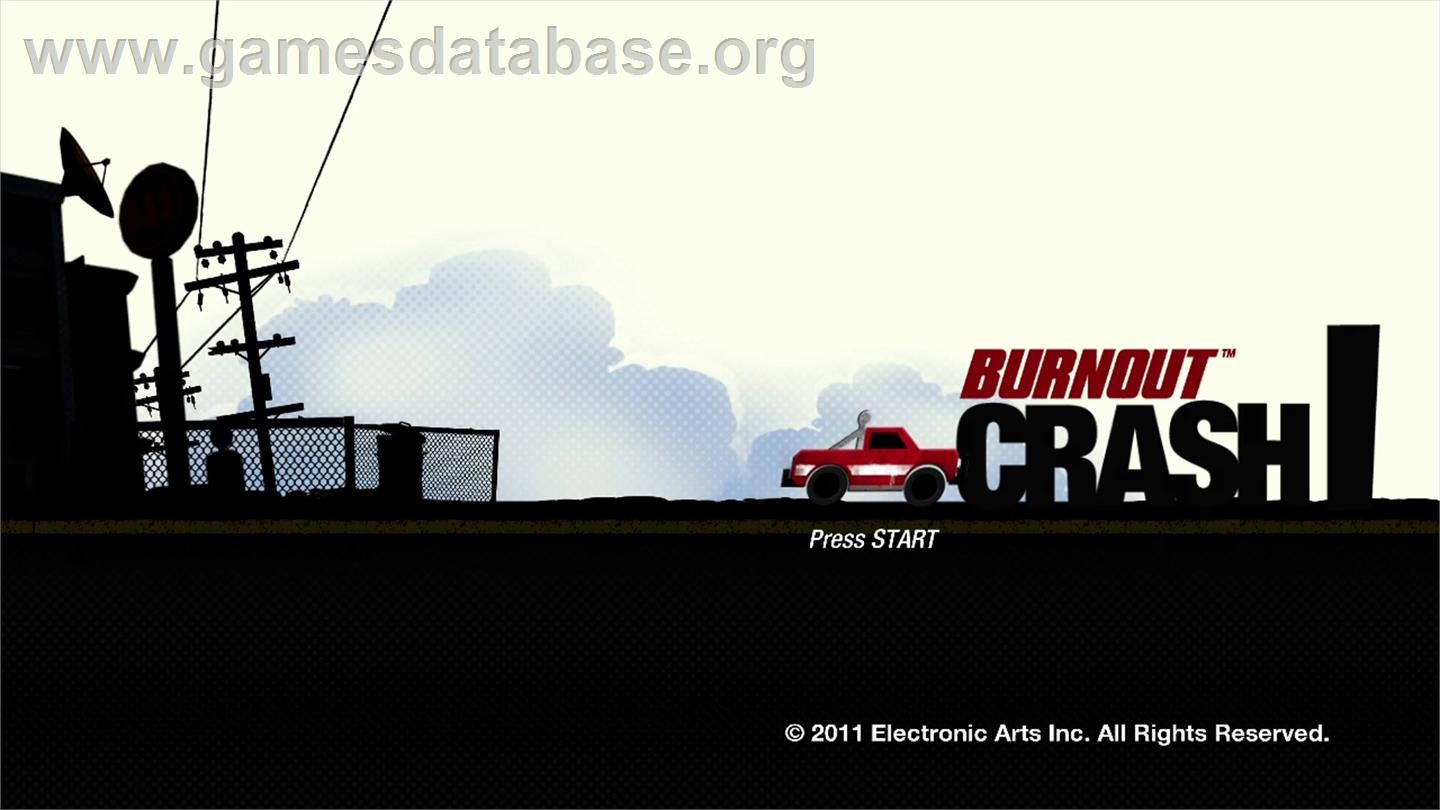 Burnout Crash! - Microsoft Xbox Live Arcade - Artwork - Title Screen