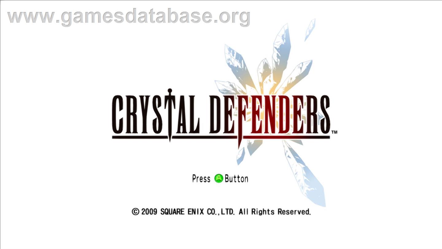 CRYSTAL DEFENDERS - Microsoft Xbox Live Arcade - Artwork - Title Screen
