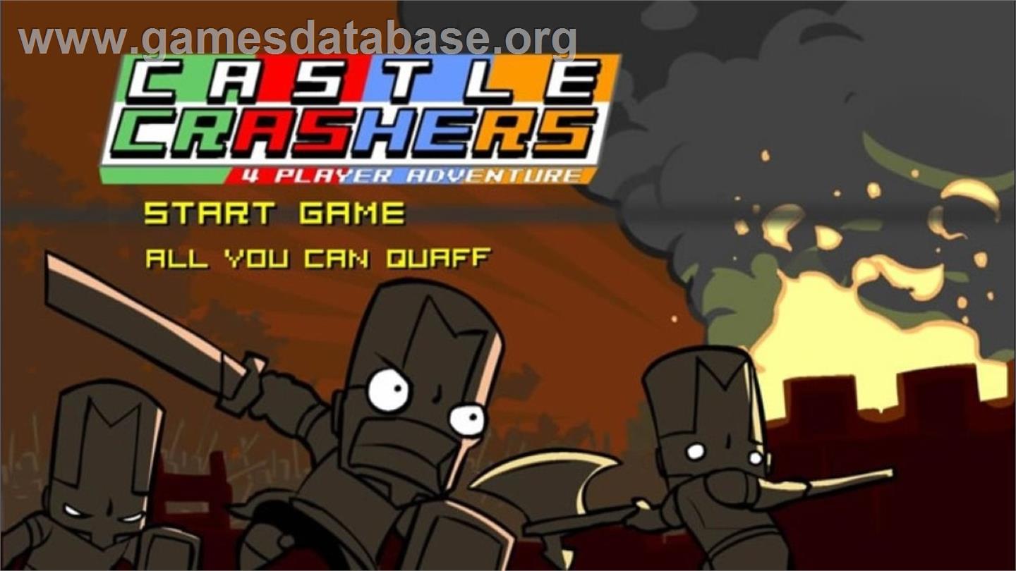 Castle Crashers - Microsoft Xbox Live Arcade - Artwork - Title Screen