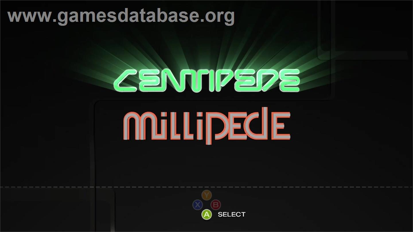 Centipede & Millipede - Microsoft Xbox Live Arcade - Artwork - Title Screen