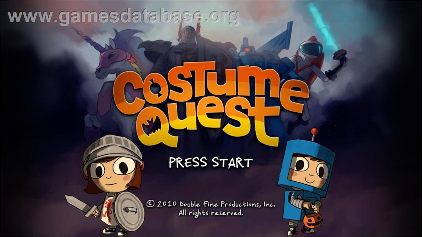 Costume Quest - Microsoft Xbox Live Arcade - Artwork - Title Screen