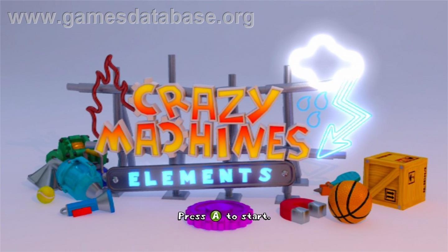 Crazy Machines Elements - Microsoft Xbox Live Arcade - Artwork - Title Screen
