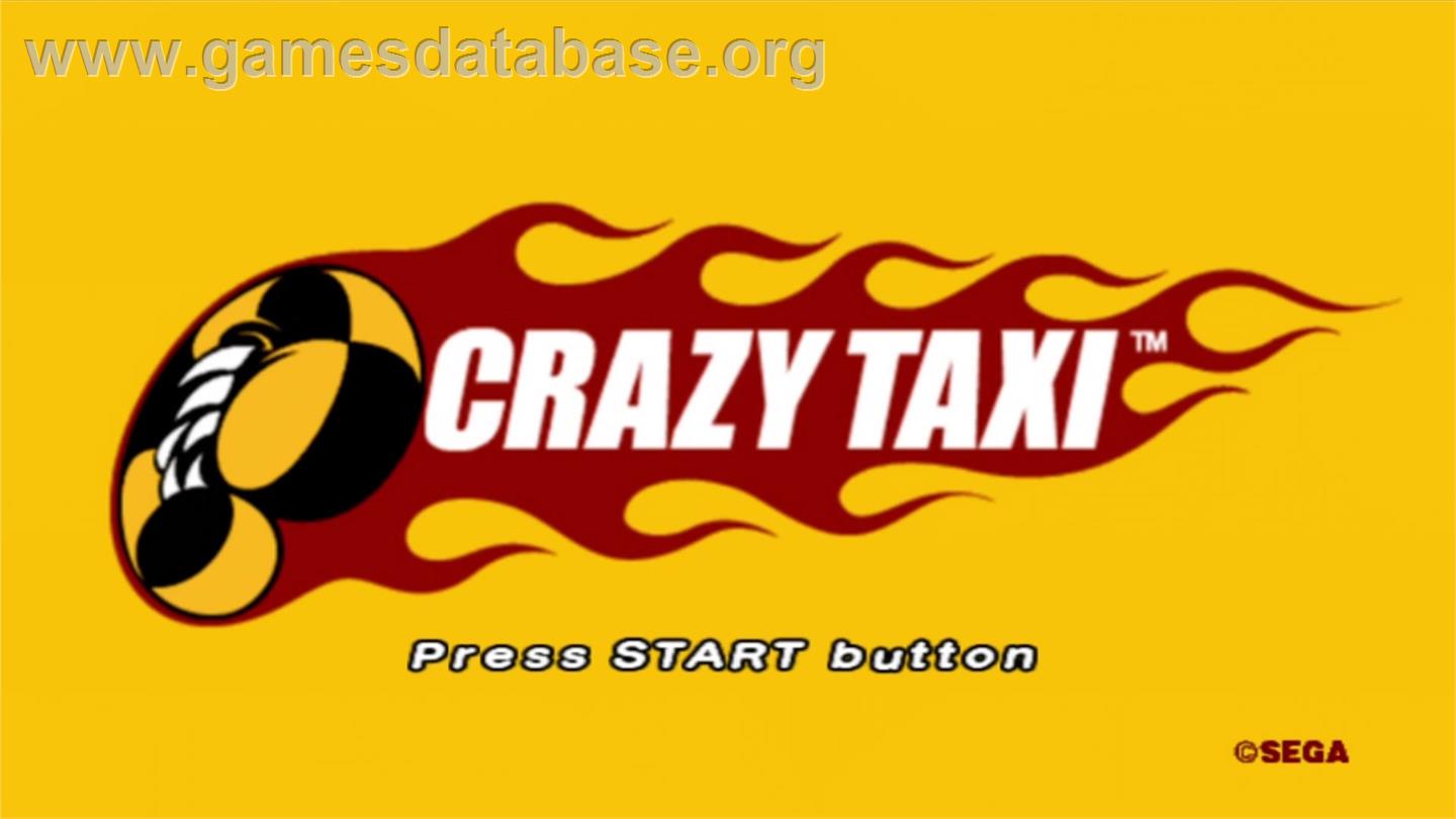Crazy Taxi - Microsoft Xbox Live Arcade - Artwork - Title Screen