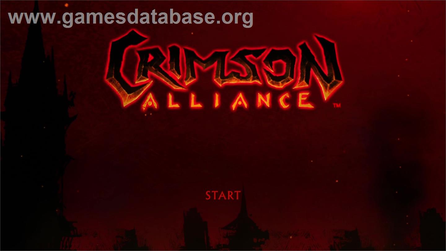 Crimson Alliance - Microsoft Xbox Live Arcade - Artwork - Title Screen