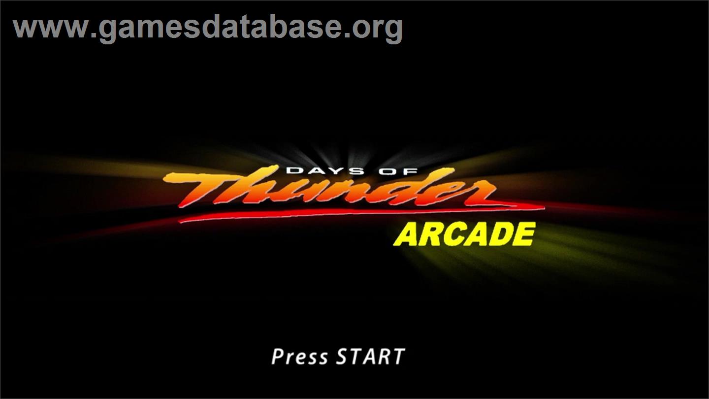 Days of Thunder: Arcade - Microsoft Xbox Live Arcade - Artwork - Title Screen