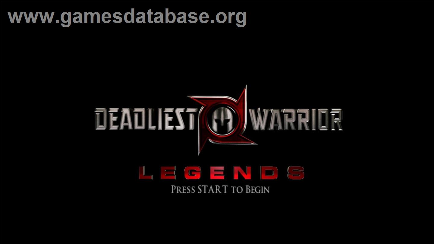 Deadliest Warrior: Legends - Microsoft Xbox Live Arcade - Artwork - Title Screen