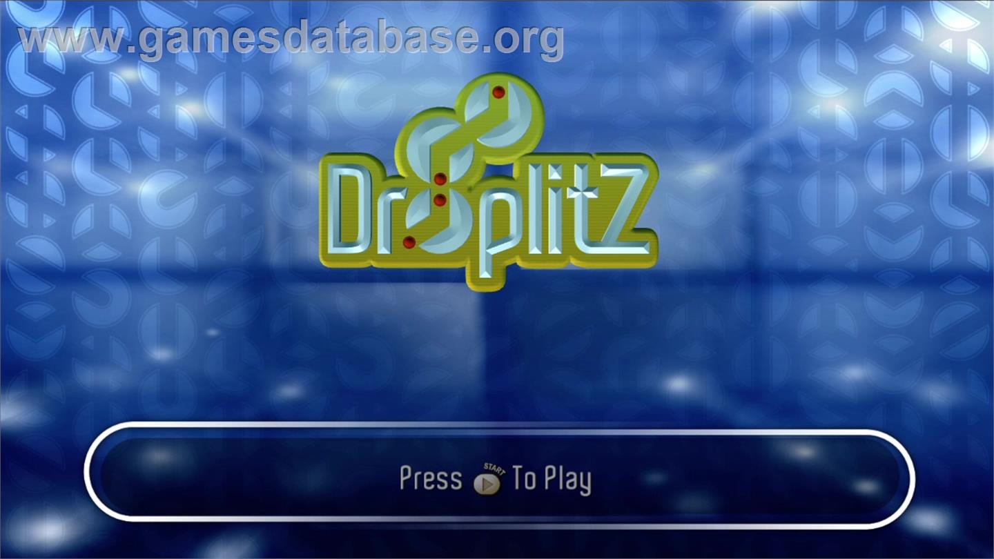 Droplitz - Microsoft Xbox Live Arcade - Artwork - Title Screen