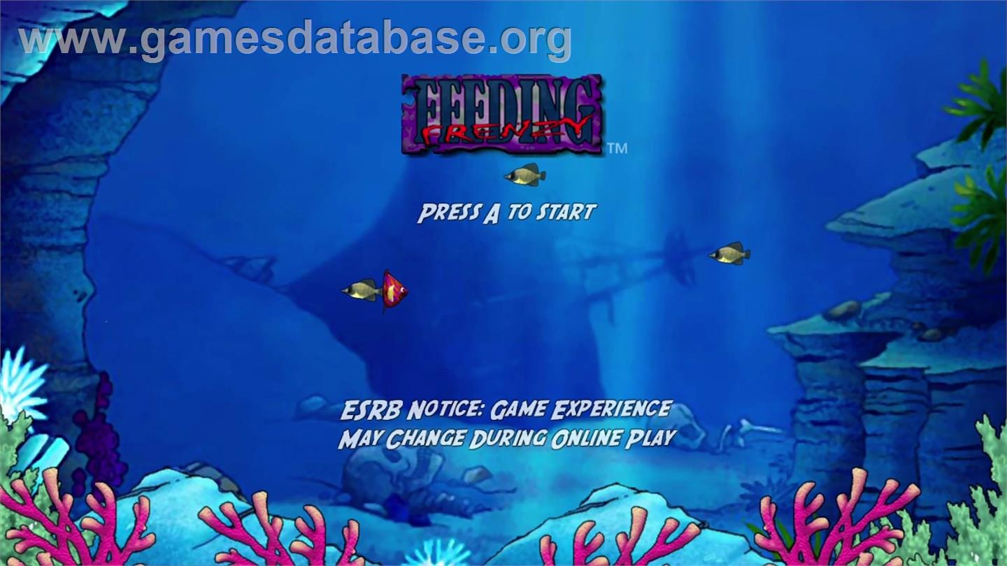Feeding Frenzy - Microsoft Xbox Live Arcade - Artwork - Title Screen