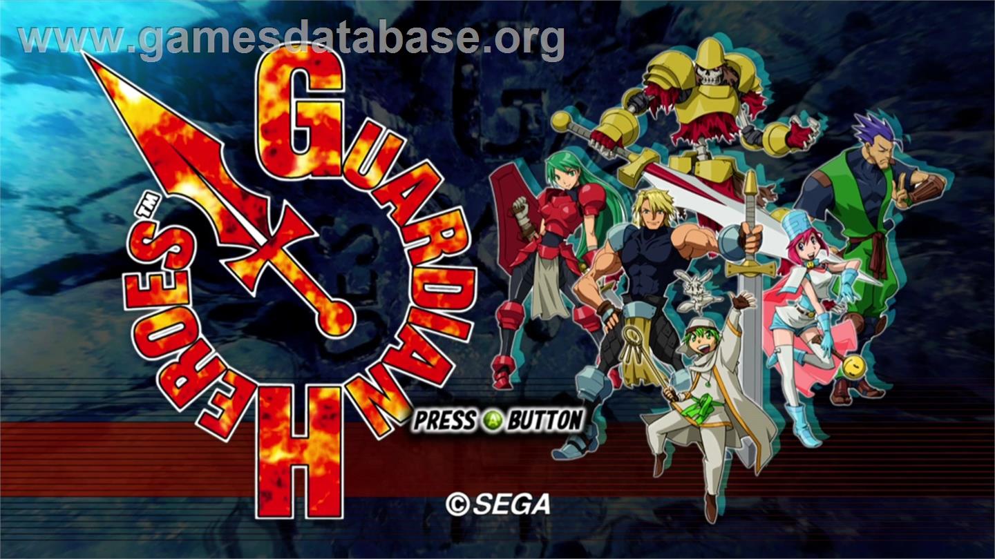 GUARDIAN HEROES (TM) - Microsoft Xbox Live Arcade - Artwork - Title Screen