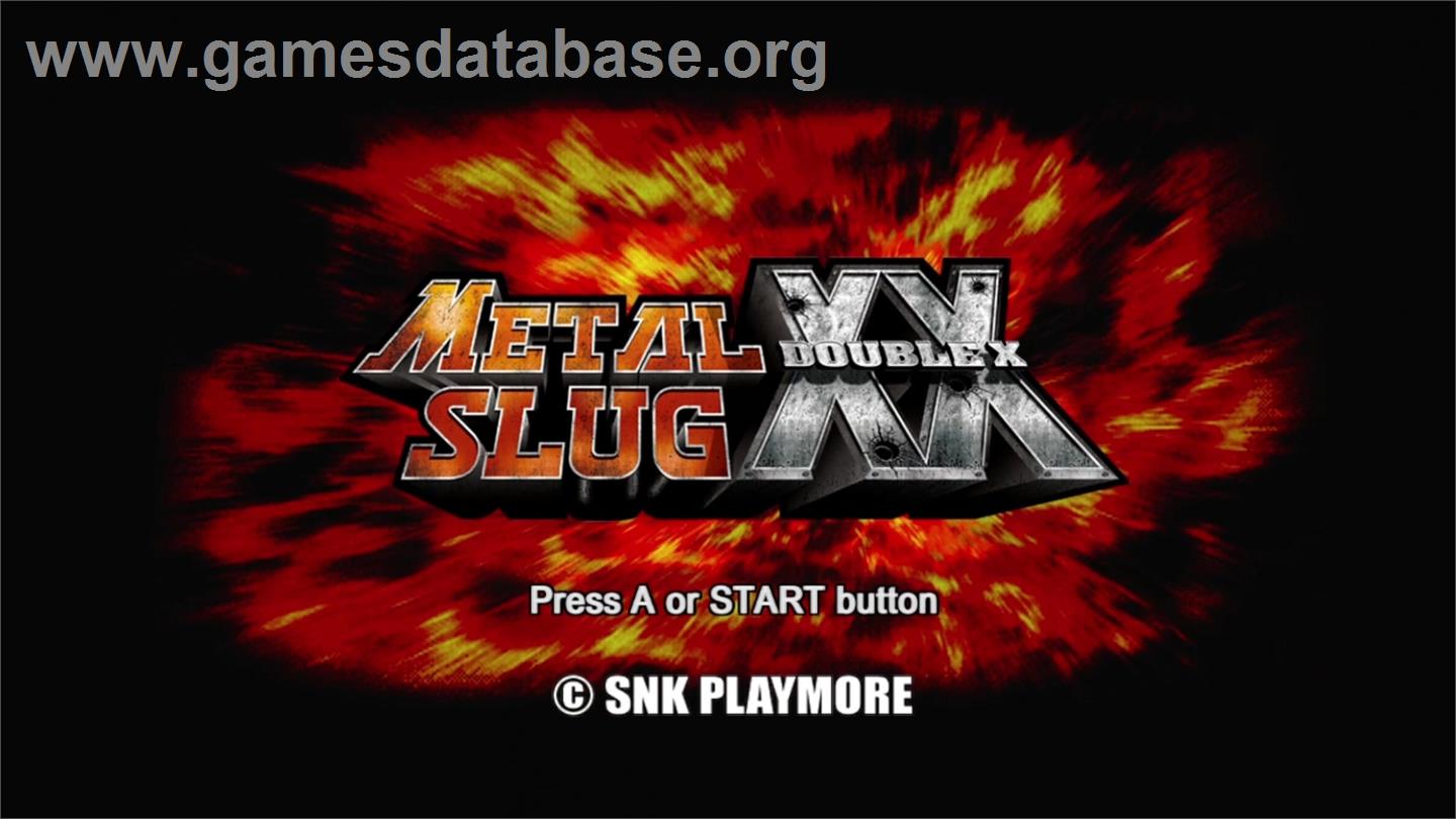 Metal Slug XX - Microsoft Xbox Live Arcade - Artwork - Title Screen