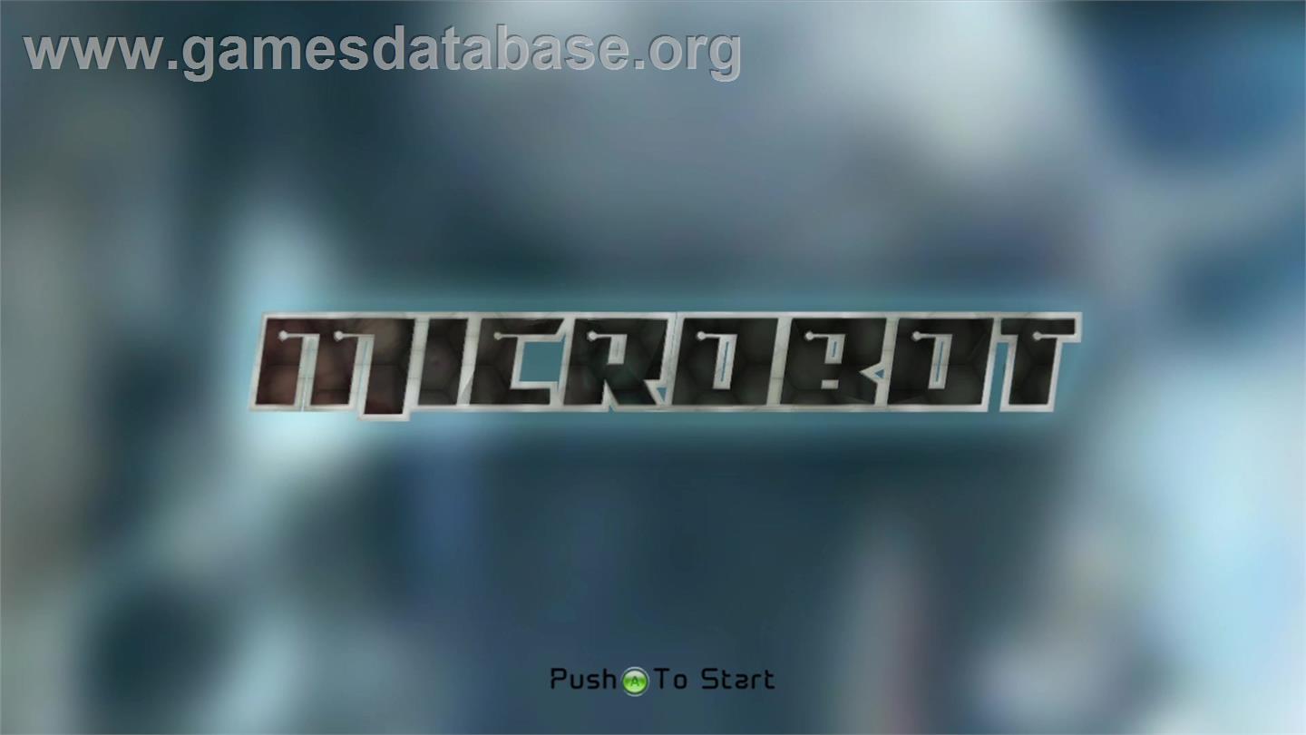 MicroBot - Microsoft Xbox Live Arcade - Artwork - Title Screen