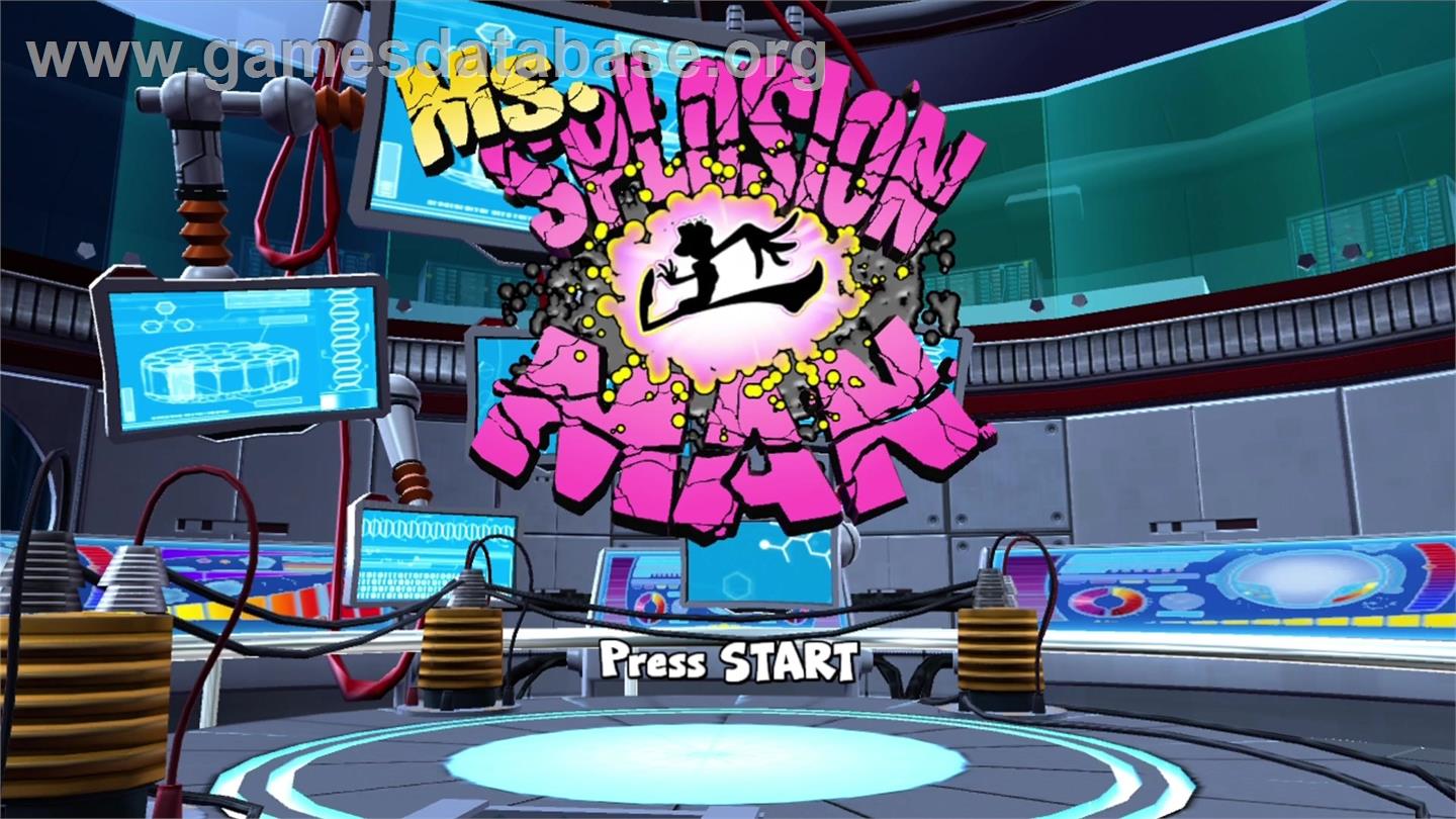 Ms. Splosion Man - Microsoft Xbox Live Arcade - Artwork - Title Screen