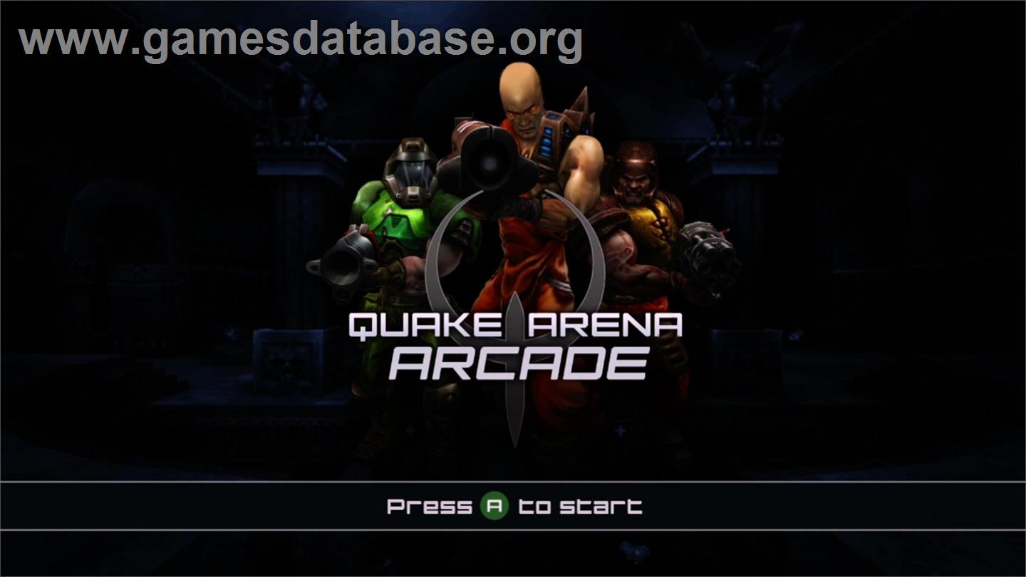 Quake Arena Arcade - Microsoft Xbox Live Arcade - Artwork - Title Screen