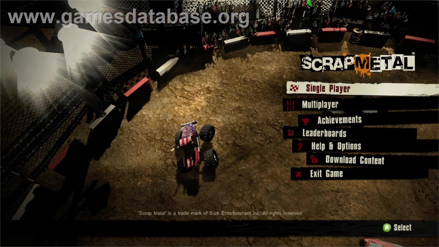 Scrap Metal - Microsoft Xbox Live Arcade - Artwork - Title Screen