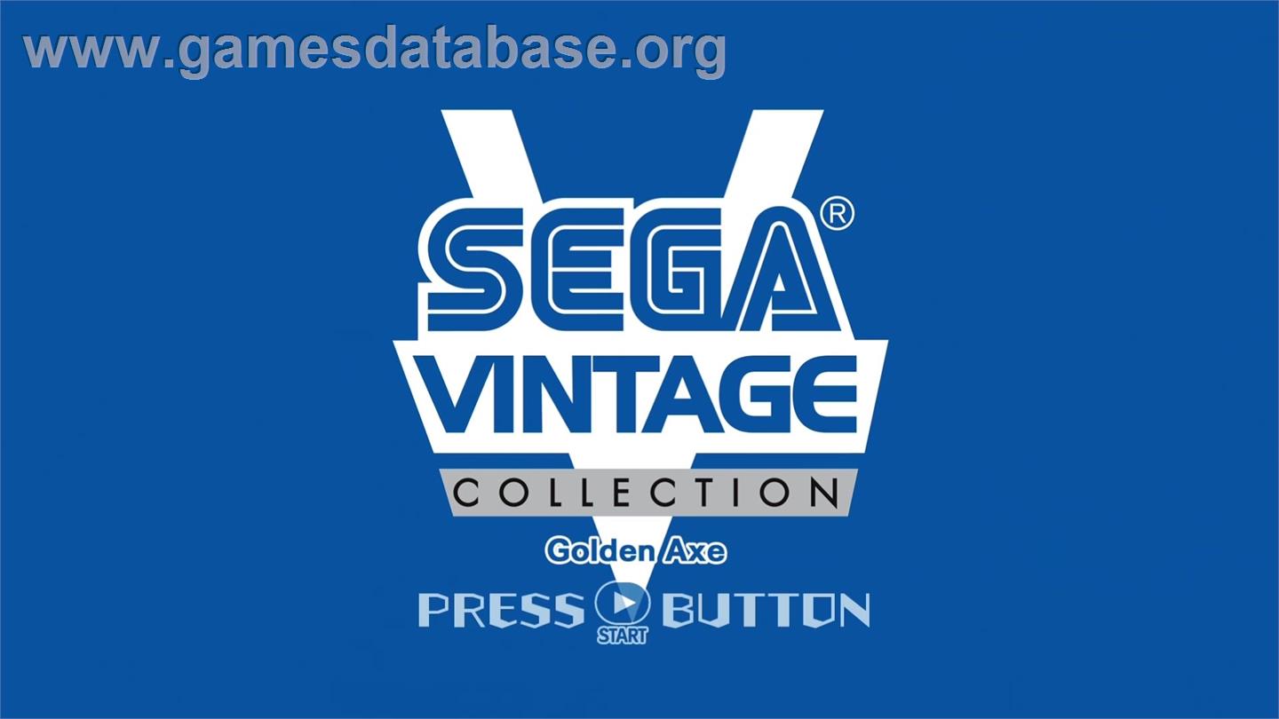 Sega Vintage Collection: Golden Axe - Microsoft Xbox Live Arcade - Artwork - Title Screen