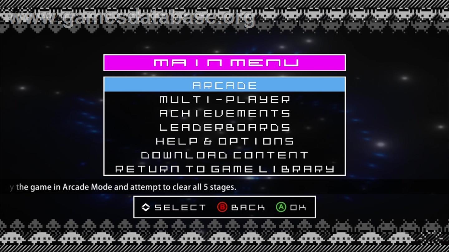 Space Invaders Extreme - Microsoft Xbox Live Arcade - Artwork - Title Screen
