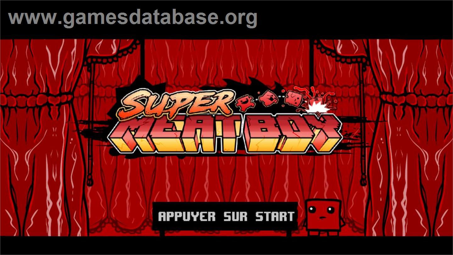 Super Meat Boy - Microsoft Xbox Live Arcade - Artwork - Title Screen