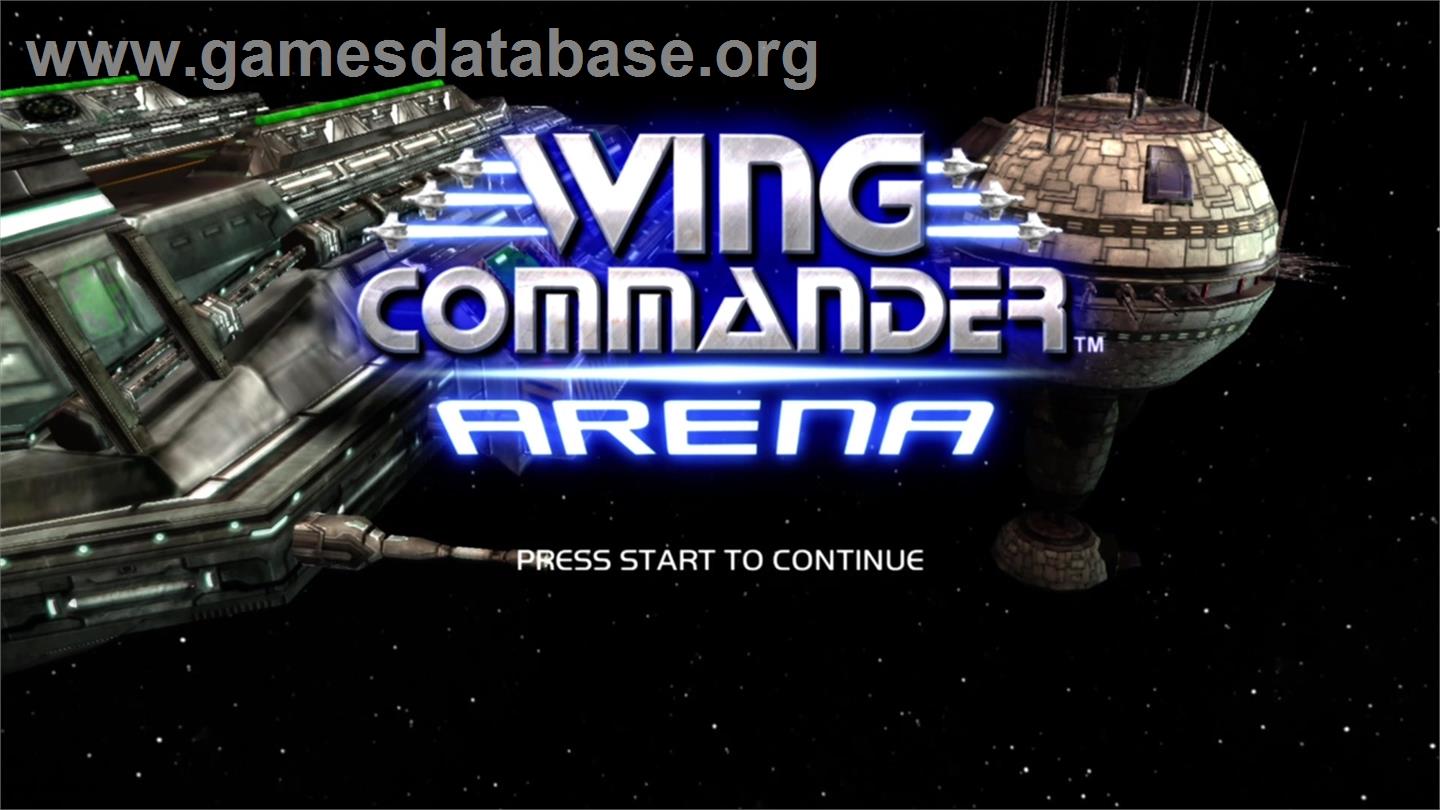 Wing Commander Arena - Microsoft Xbox Live Arcade - Artwork - Title Screen
